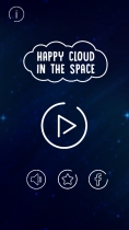 Happy Cloud in The Space - Buildbox Game Template Screenshot 1