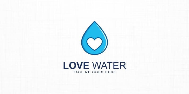 Love Water Logo Template