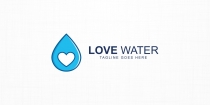 Love Water Logo Template Screenshot 1