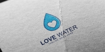 Love Water Logo Template Screenshot 2