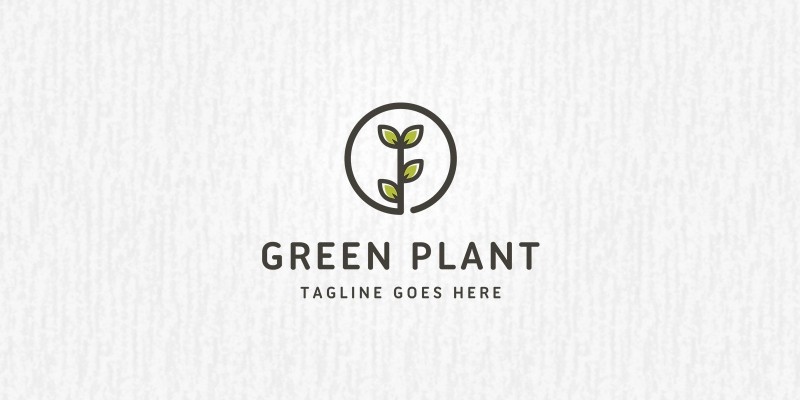 Green Plant Logo Template