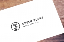Green Plant Logo Template Screenshot 1
