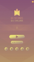 60 Seconds Quiz Challenge - Buildbox Template Screenshot 1