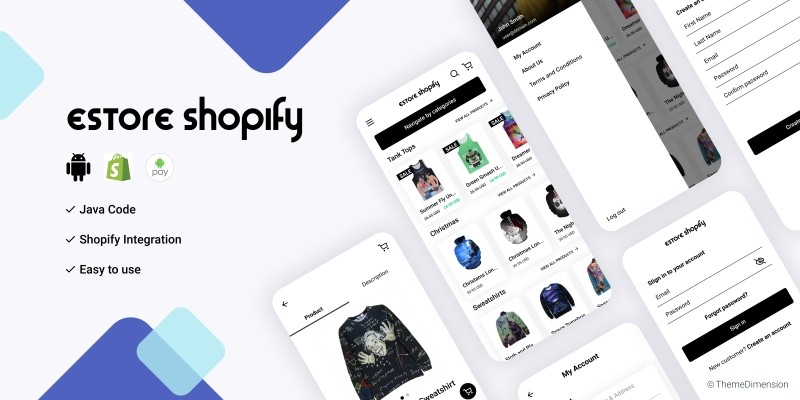 eStore Shopify - Android App Source Code