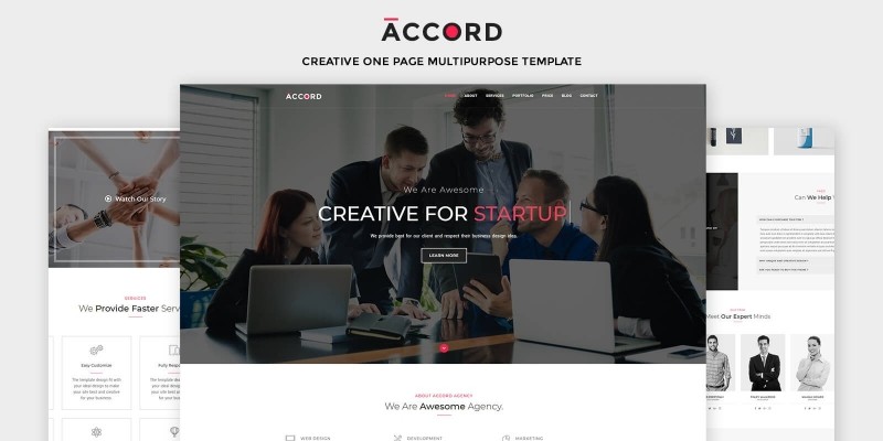 Accord - Creative One Page Multipurpose Template