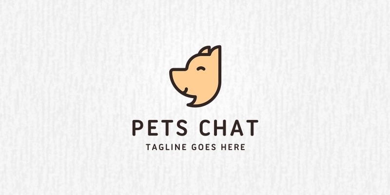 Pets Chat Logo Template