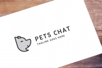 Pets Chat Logo Template Screenshot 1
