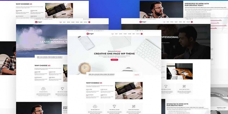 Monger - One Page Corporate WordPress Theme