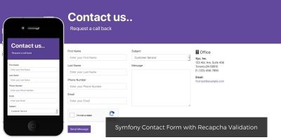 Symfony Contact Form with Recapcha Validation