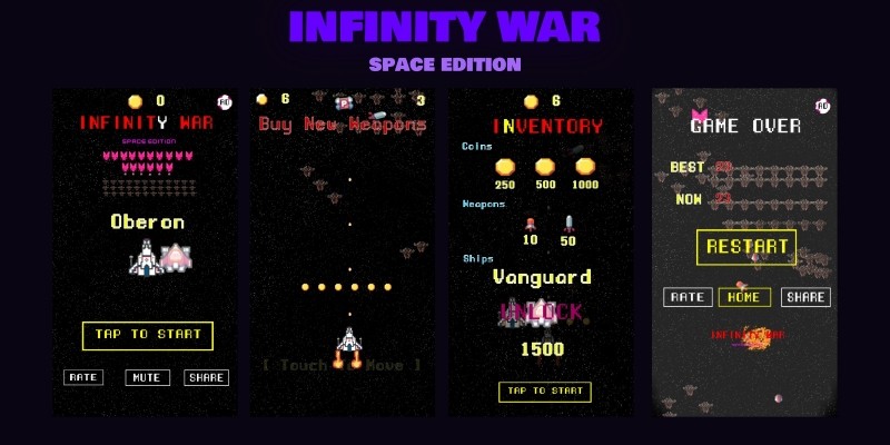 Space Shooter Game - Buildbox Template