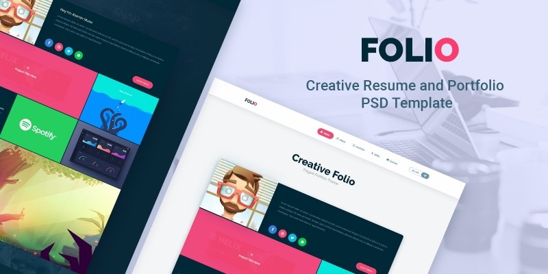 Folio Portfolio PSD Template