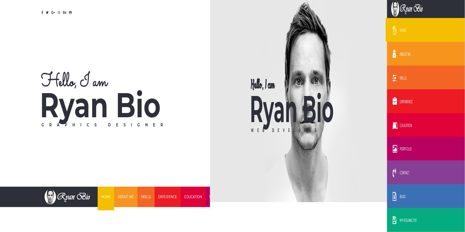 Bio - Portfolio And Resume Template
