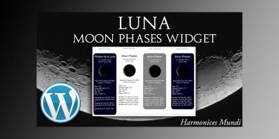 Luna - Moon Phases Widget Plugin