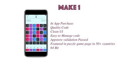 Make 1 Number Puzzle Game iOS