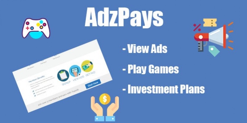 AdzPays - Investment PHP Script