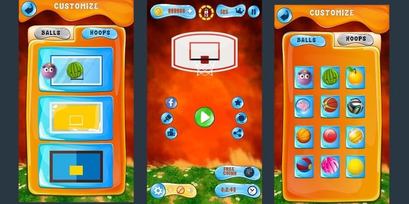 Basket Ball Game Skin Pack 3