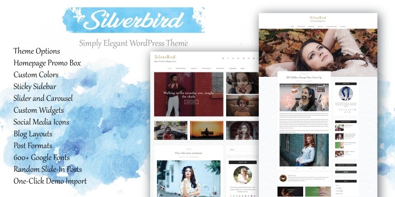 SilverBird - Elegant WordPress Blogging Theme