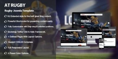 AT Rugby – American Football Joomla Template