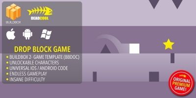 Drop Block - BuildBox Game Template