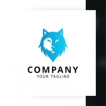 Half Wolf Logo Template Screenshot 2