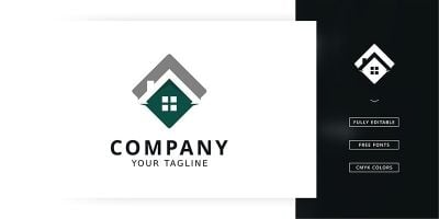 House Sign Logo Template