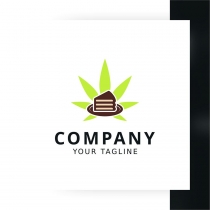 Leaf Cake Logo Template Screenshot 1