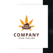 Leaf Cake Logo Template Screenshot 2