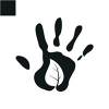 Leaf Hand Logo Template