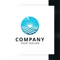 Ocean View Logo Template Screenshot 1