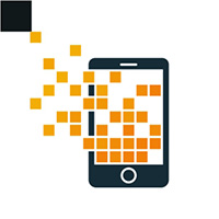 Pixel Phone Logo Template