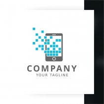 Pixel Phone Logo Template Screenshot 2