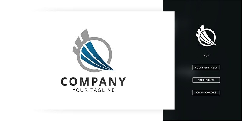 Quantum Swing Logo Template