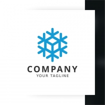 Snow Cube Logo Template Screenshot 1
