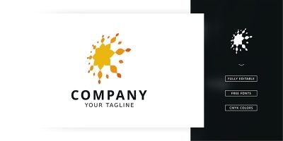 Sun Splash Logo Template