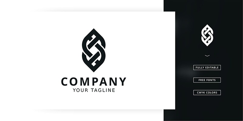 Woven Line Logo Template