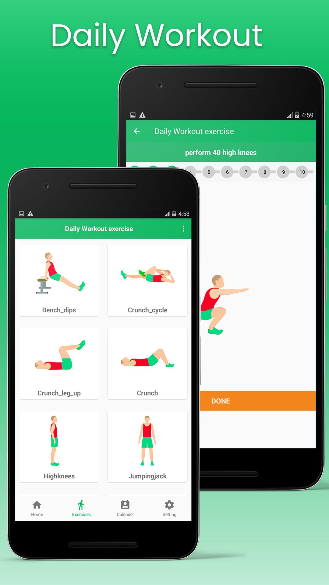5 Day Arm workout app android for Burn Fat fast