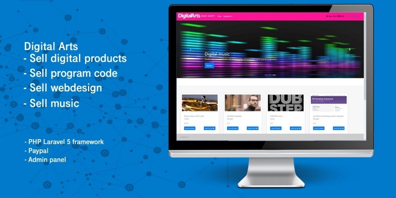 Laravel Digital Products - Multi-Vendor Market