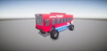 Monster Bus 3D Model Screenshot 2