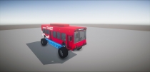 Monster Bus 3D Model Screenshot 3