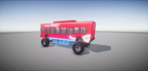 Monster Bus 3D Model Screenshot 4