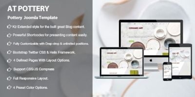 AT Pottery - Pottery Joomla Template