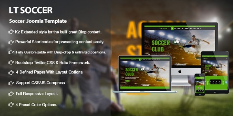 LT Soccer - Premium Joomla Soccer Template