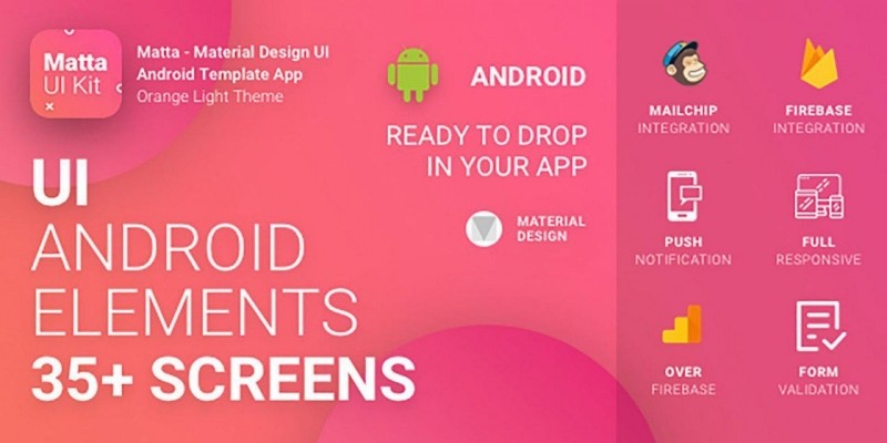 Matta - Material Design Android UI Template