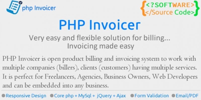 PHP Invoicer - Simple Invoicing Tool