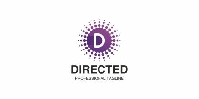 Directed Led D Letter Logo