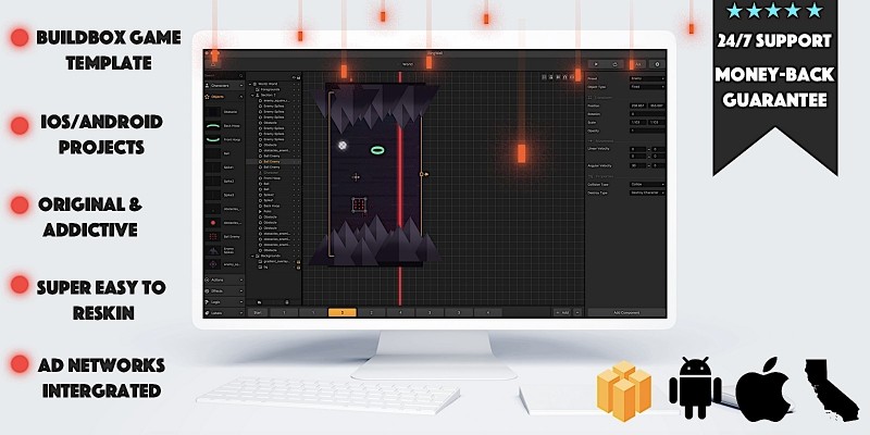 Night Rings Buildbox Template