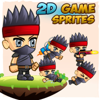 Ninja 2D Game Sprites 2
