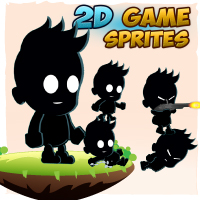 Shadow kid 2D Game Character Sprites