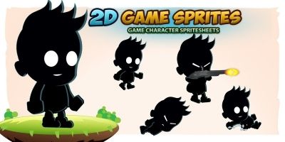 Shadow kid 2D Game Character Sprites