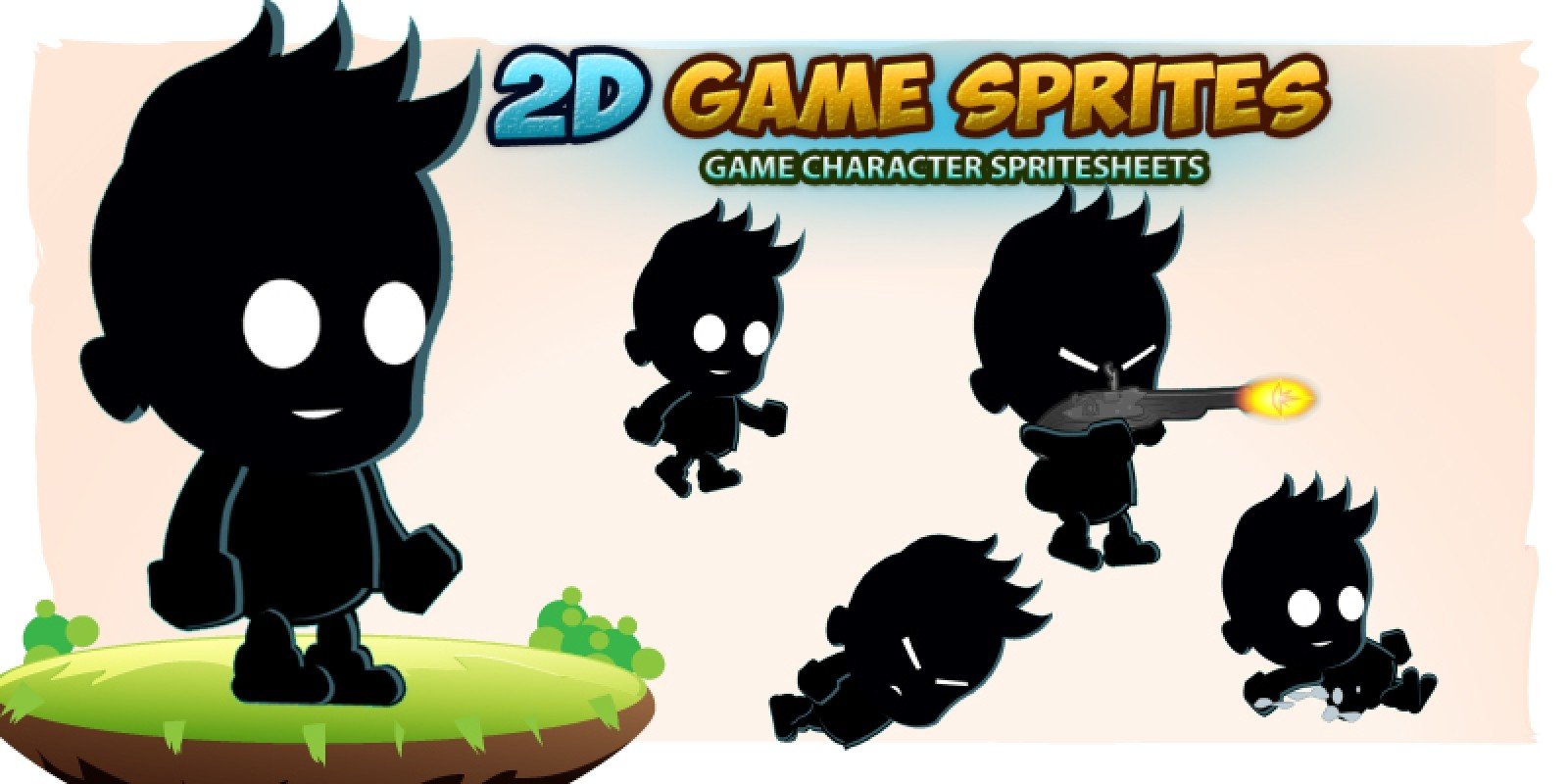 Shadow Ninja 2D Game Character Sprites  Game character, Ninja games,  Platform game